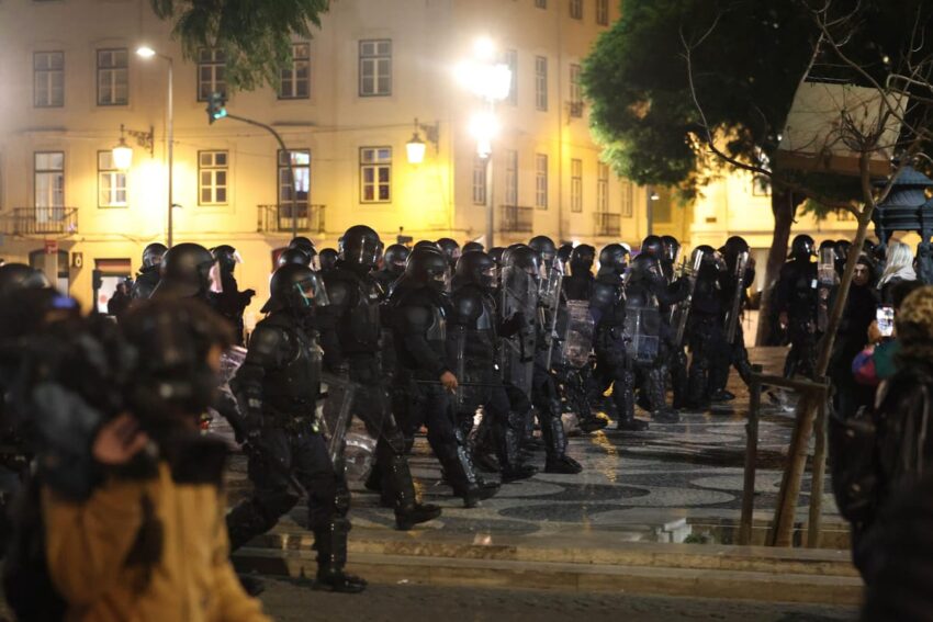 Manifestação em Lisboa.