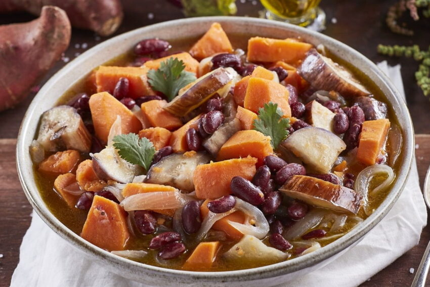 Feijoada de batata-doce.